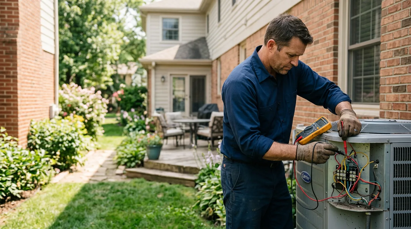 HVAC technician working near Jonesboro, GA